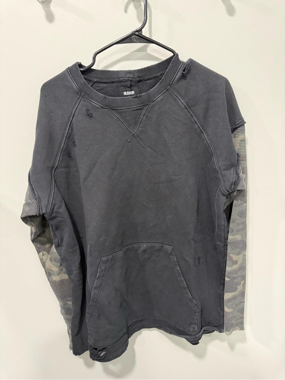 Hudson distressed crewneck size large